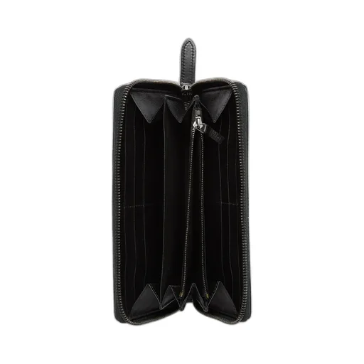 Gg Emblem Zip Around Wallet