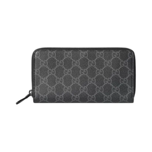 Gg Emblem Zip Around Wallet