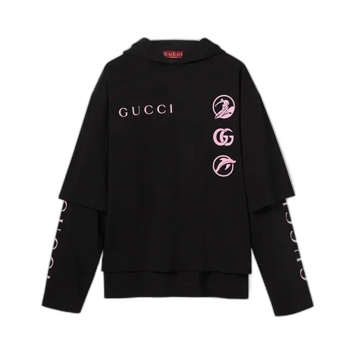 Printed Cotton Jersey Long-Sleeve T-Shirt
