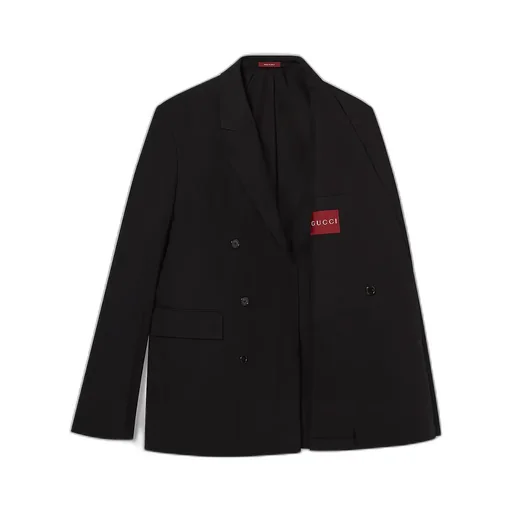 Double-Breasted Cotton Poplin Jacket
