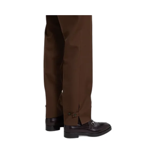 Embossed Wool Twill Pants