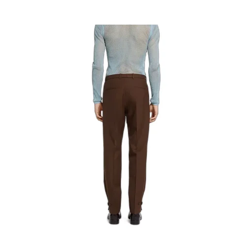 Embossed Wool Twill Pants