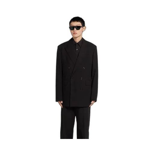 Double-Breasted Cotton Poplin Jacket