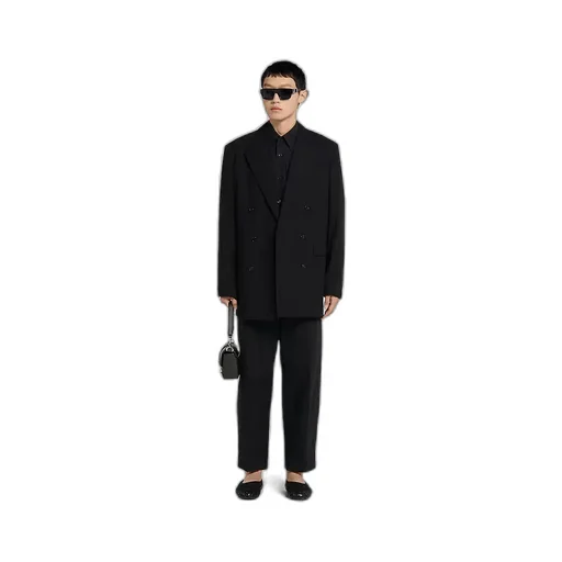 Double-Breasted Cotton Poplin Jacket