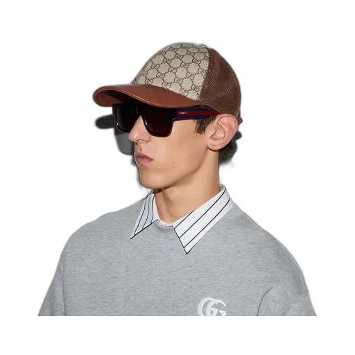 Gg Monogram Canvas Baseball Hat