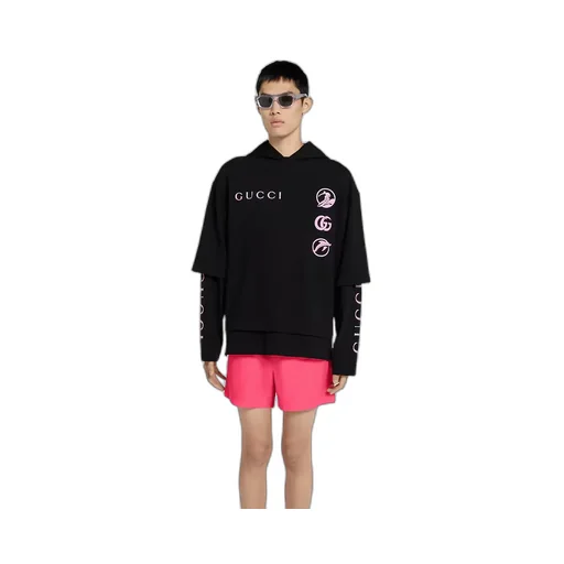 Printed Cotton Jersey Long-Sleeve T-Shirt