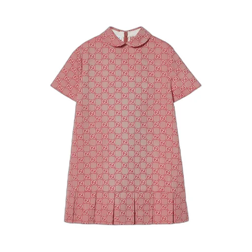 Children's Gg Cotton Twill Dress