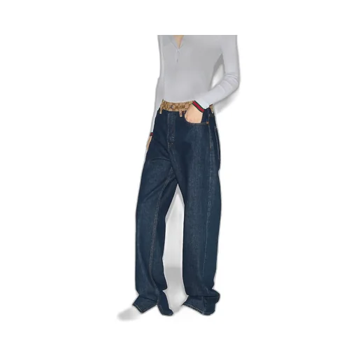 Boyfriend Fit Denim Trouser
