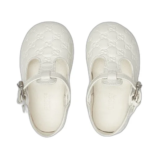 Baby Mini Gg Leather Ballet Flat