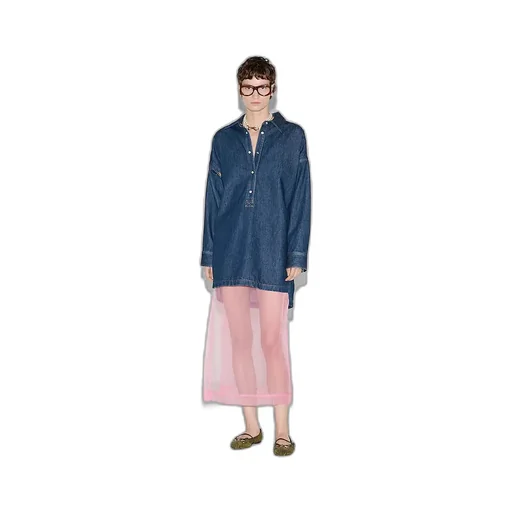Embroidered Denim Shirt