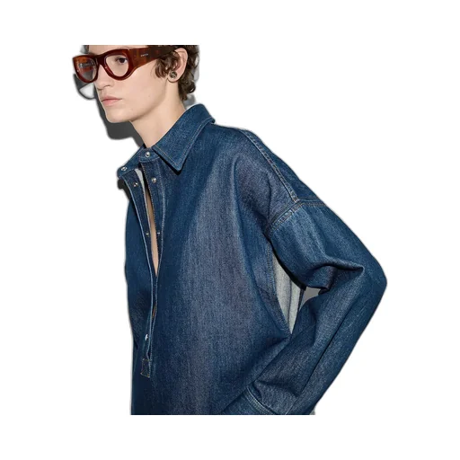 Embroidered Denim Shirt