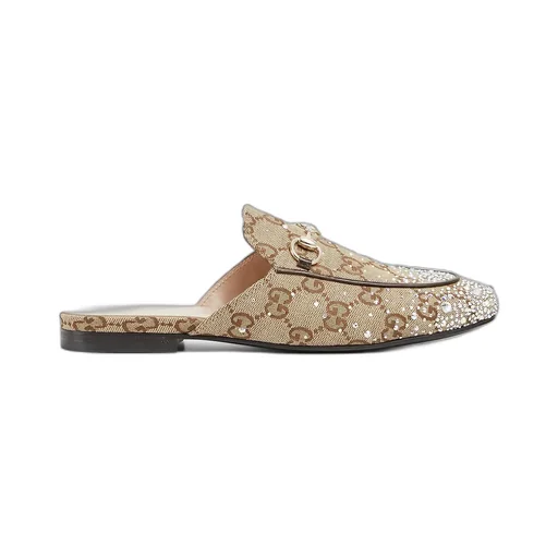 Princetown Slipper With Crystal Horsebit