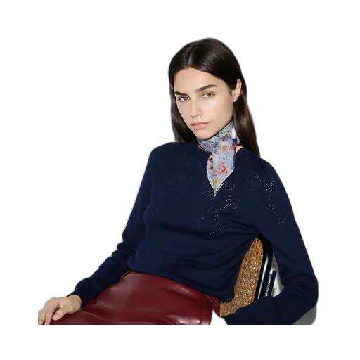 Double G Floral Print Silk Carré