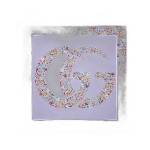 Double G Floral Print Silk Carré