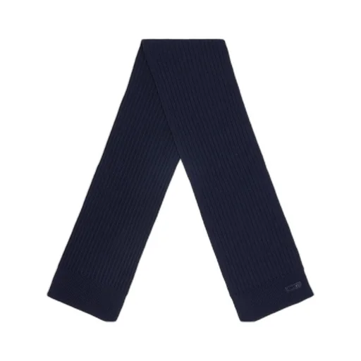 Knit Wool Scarf With Logo