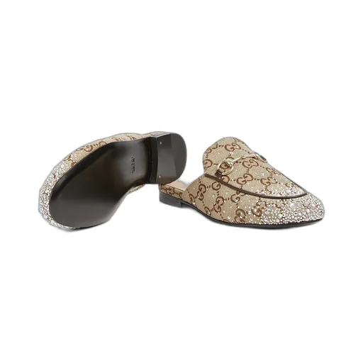 Princetown Slipper With Crystal Horsebit