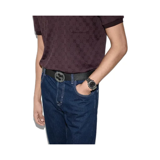 Reversible Belt With Interlocking G Buckle