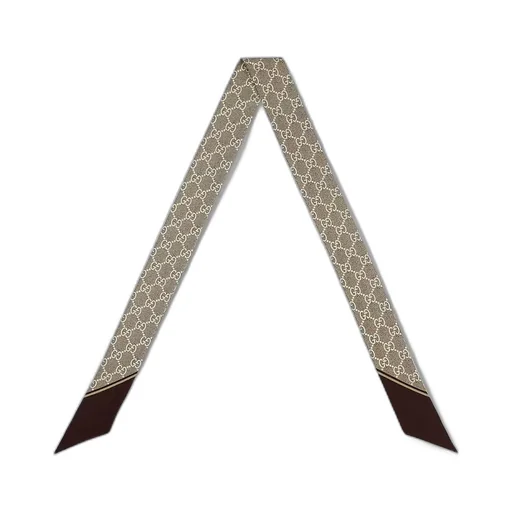 Printed Silk Neck Bow