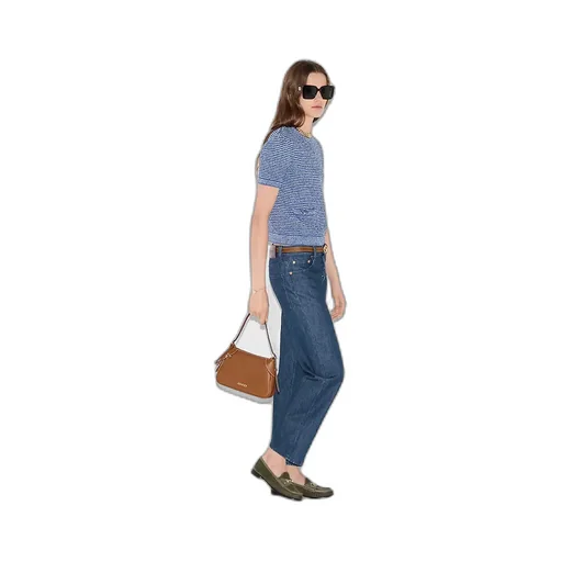 Straight Fit Denim Trousers