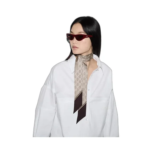 Printed Silk Neck Bow