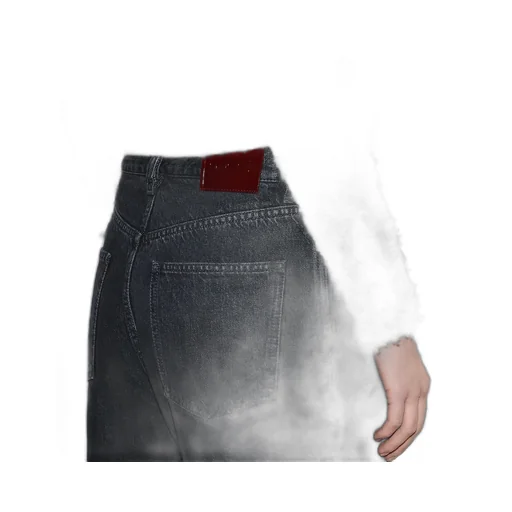 Wide Leg Denim Trouser