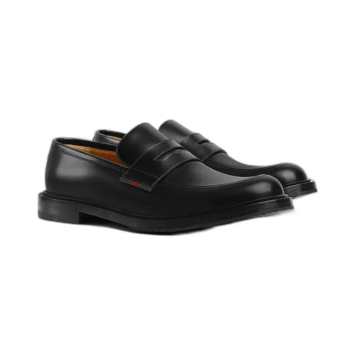 Loafer With Leather Web