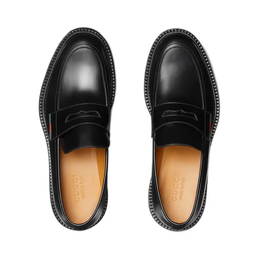 Loafer With Leather Web