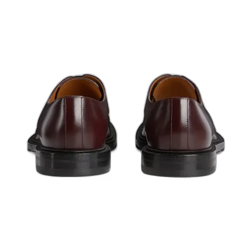 Lace-Up Shoe With Leather Web