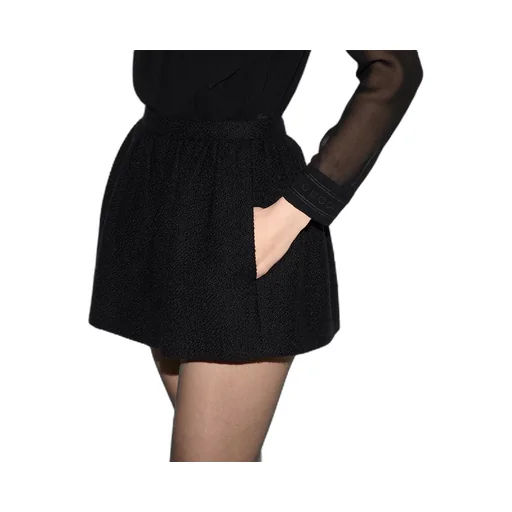 Wool Bouclé Mini Skirt