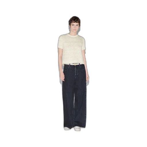 Wool And Lamé Check Jacquard Top