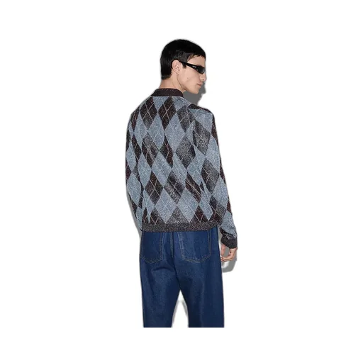 Lamé And Wool Cardigan