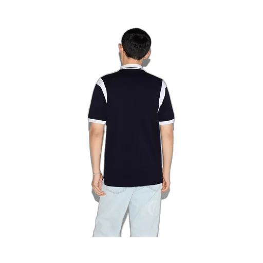 Cotton Piquet Polo Shirt With Print