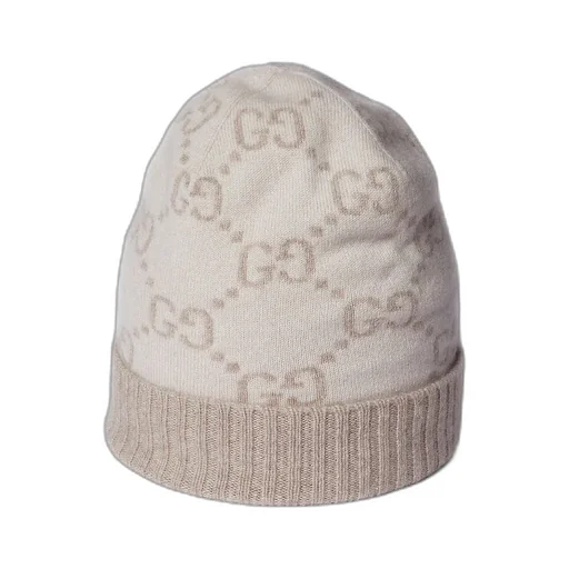 Gg Cashmere Jacquard Hat