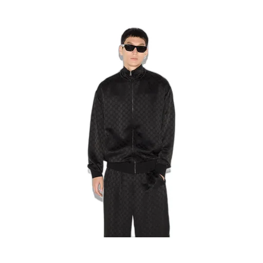 Gg Satin Zip Jacket
