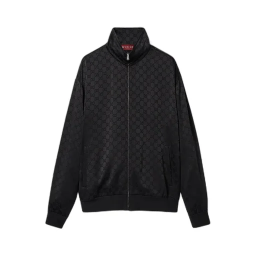 Gg Satin Zip Jacket