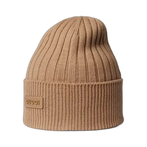 Rib Knit Wool Hat