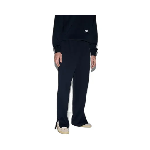 Wide Leg Nylon Jersey Trousers
