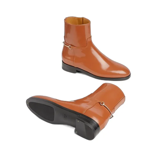 Slim Horsebit Ankle Boot