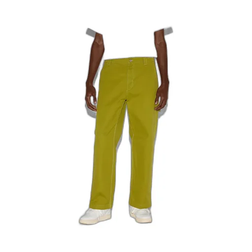 Heavy Cotton Canvas Pants With Label
