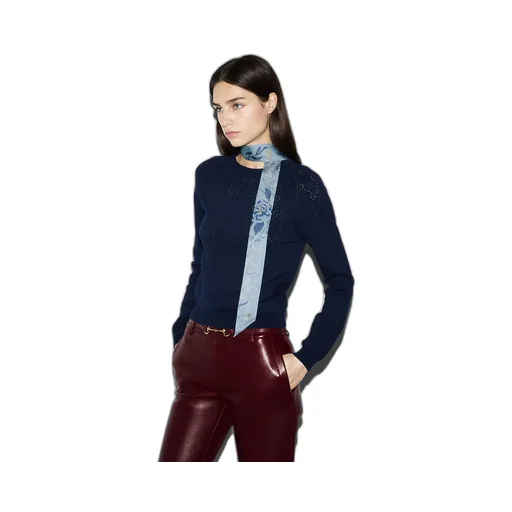 Printed Silk Neck Bow