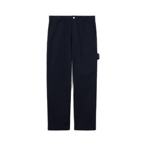Heavy Cotton Canvas Trousers With Label
