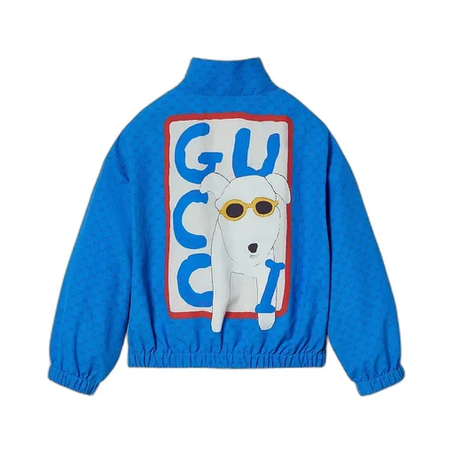 Children's Printed Nylon Zip Jacket