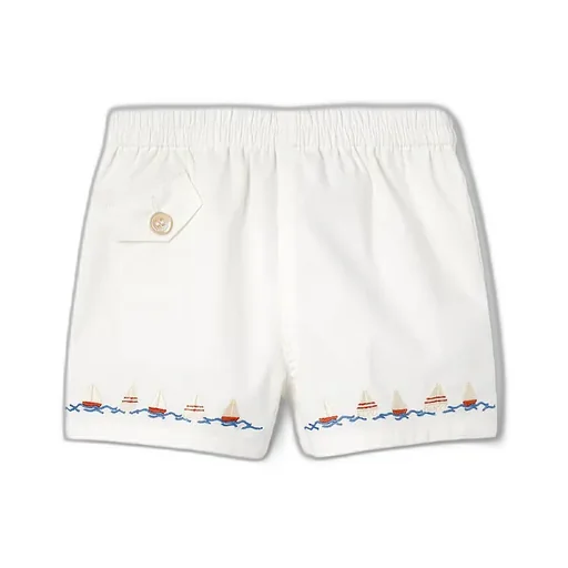Baby Embroidered Cotton Shorts