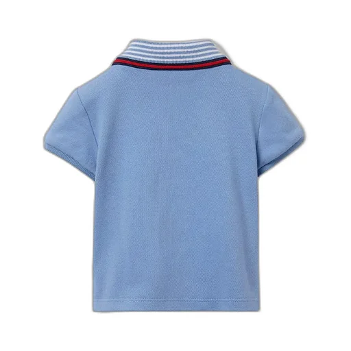 Baby Cotton Polo Shirt With Embroidery