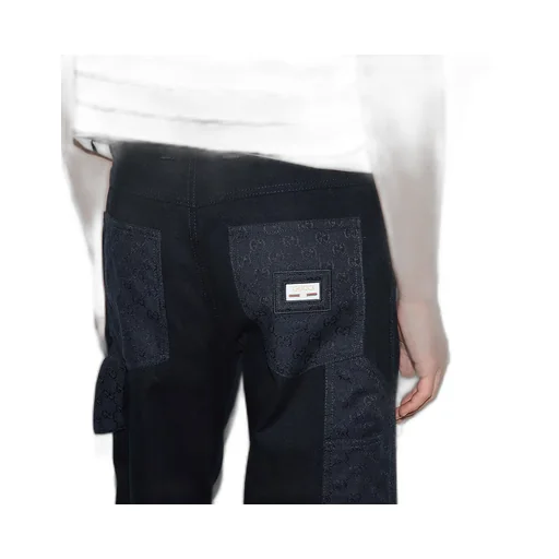 Heavy Cotton Canvas Trousers With Label