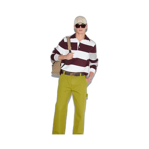 Heavy Cotton Canvas Pants With Label