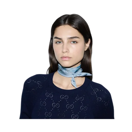 Printed Silk Neck Bow
