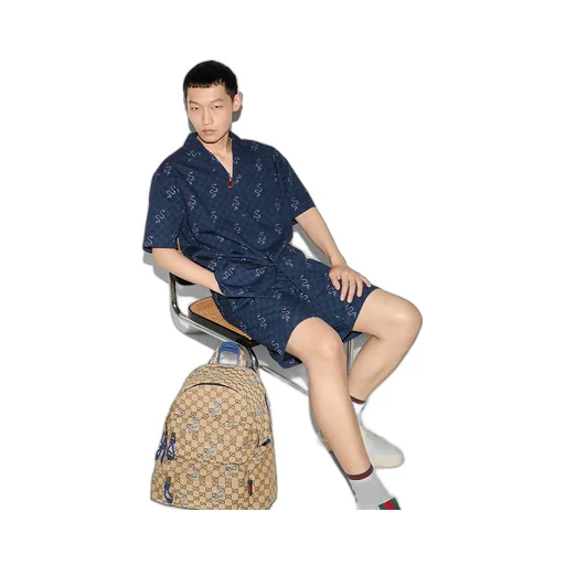 Printed Cotton Ripstop Shorts