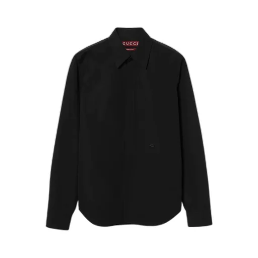 Embroidered Cotton Poplin Shirt