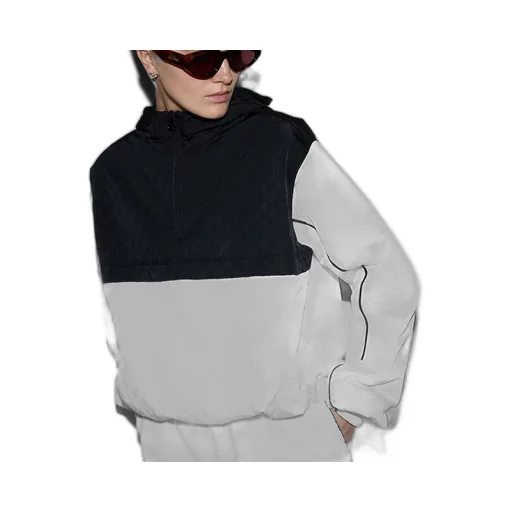 Gg Nylon Hooded Zip Jacket